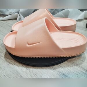 NEW Nike Calm Slides Sandals Washed Coral WOMENS SIZE 9 MENS SIZE 8